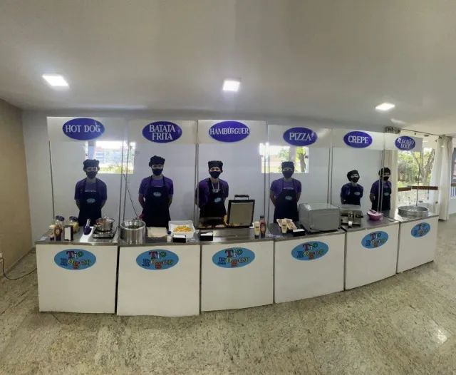 Carrocinhas: Algodão Doce Pipoca Crepe Cachorro Quente Pizza - Foto 4