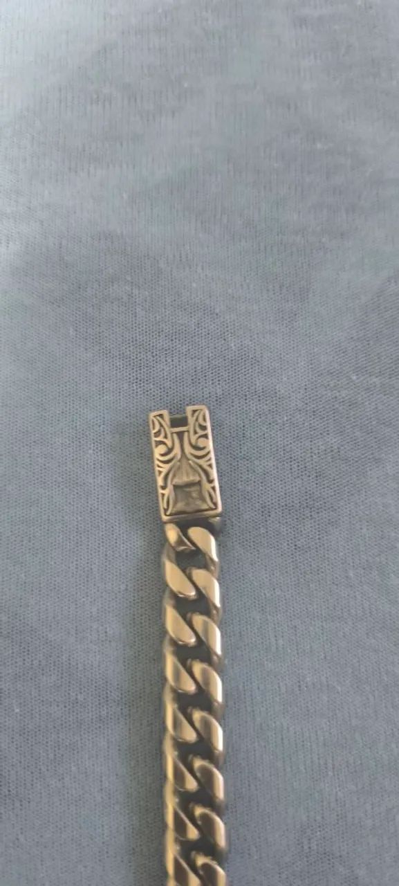 Pulseira Masculina Grossa Grumet Prata 925 Maciça. - Foto 2