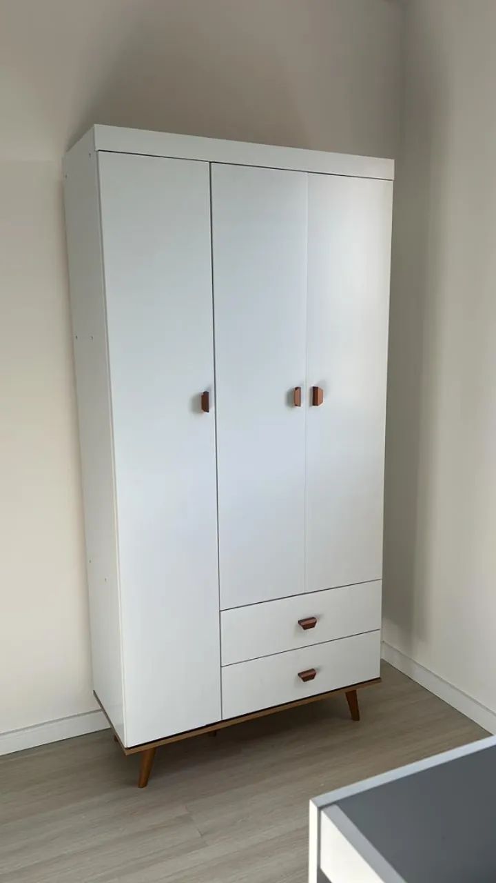 kit berço com cômoda e guarda roupa - Foto 3