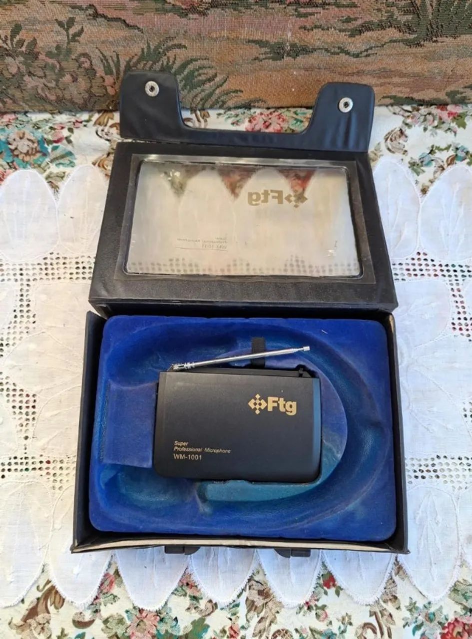 receptor de microfone sem fio da marca Ftg, modelo WM-1001. sem teste - Foto 4