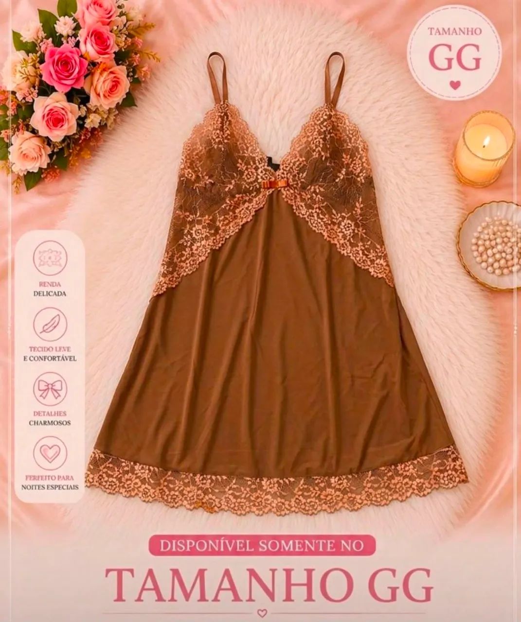 Pijama - babydoll Premium feminino variado - Foto 3