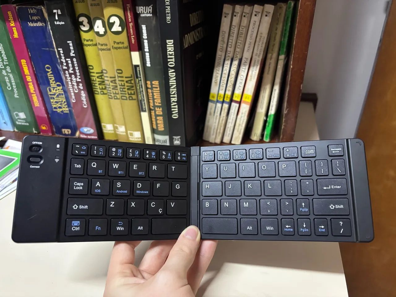 teclado sem fio dobrável com Bluetooth. - Foto 2