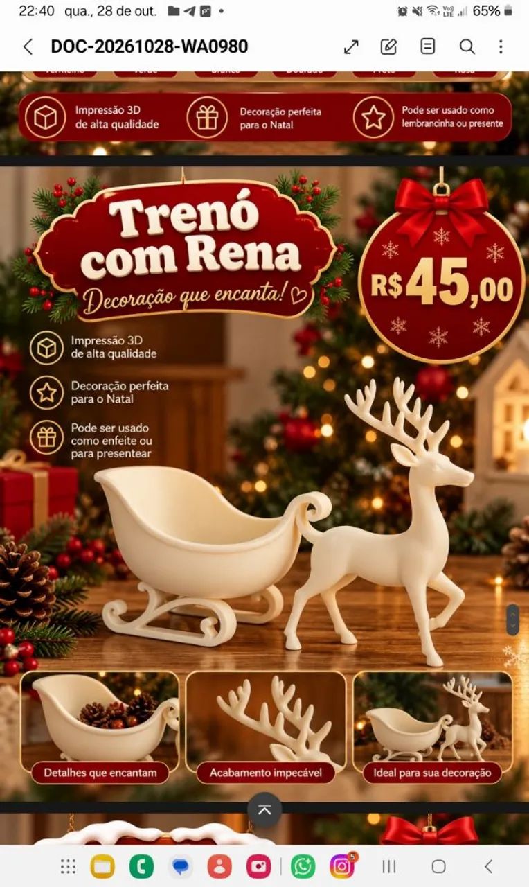 Impressões 3d natalinas - Foto 2