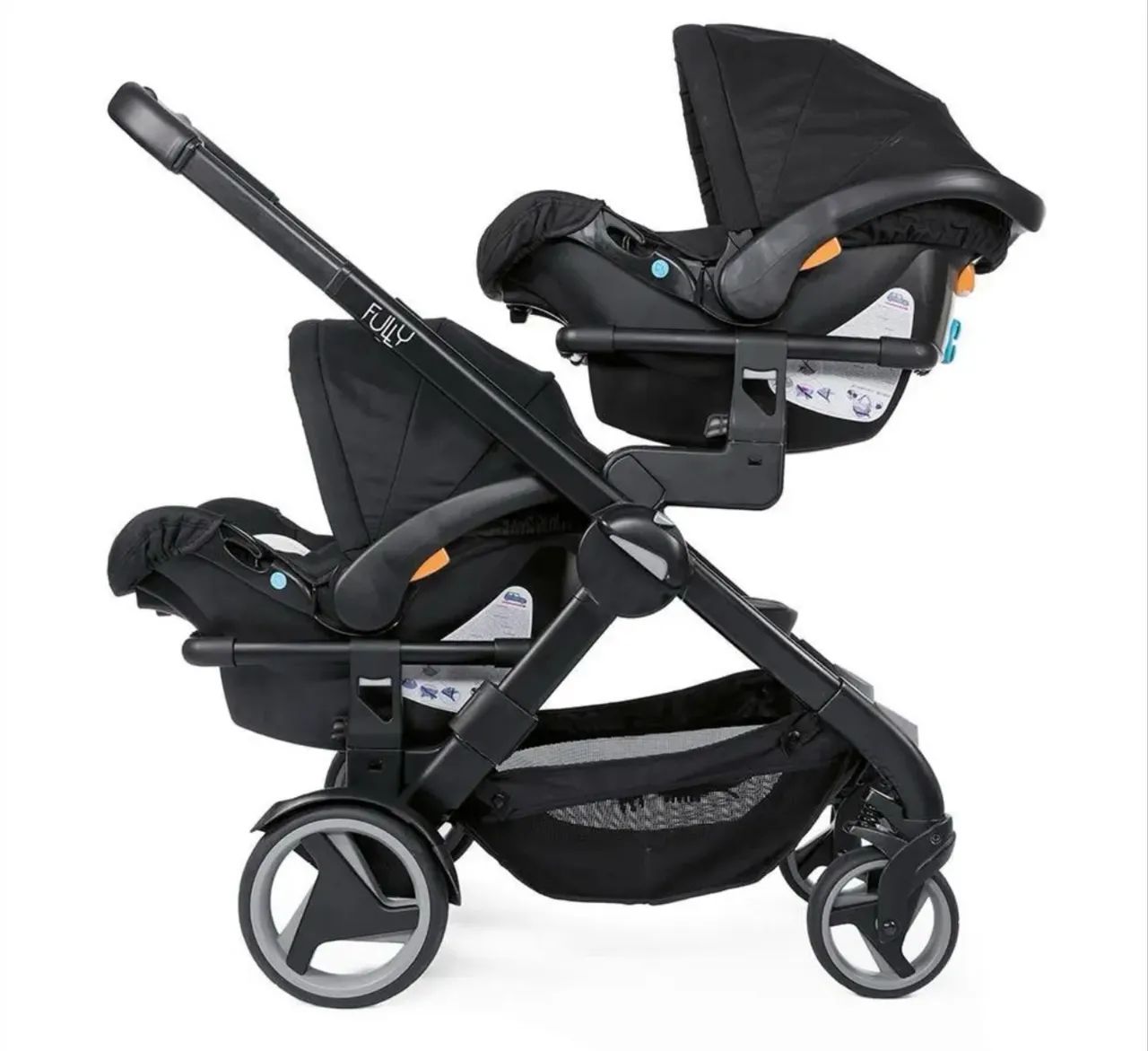 Carrinho de Gêmeos - Chicco Fully Twin (semi-novo)