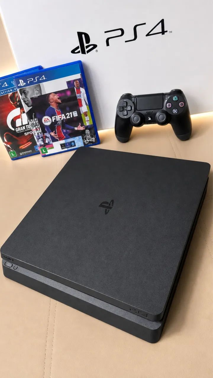 PlayStation 4 - slim completo com caixa - Foto 2