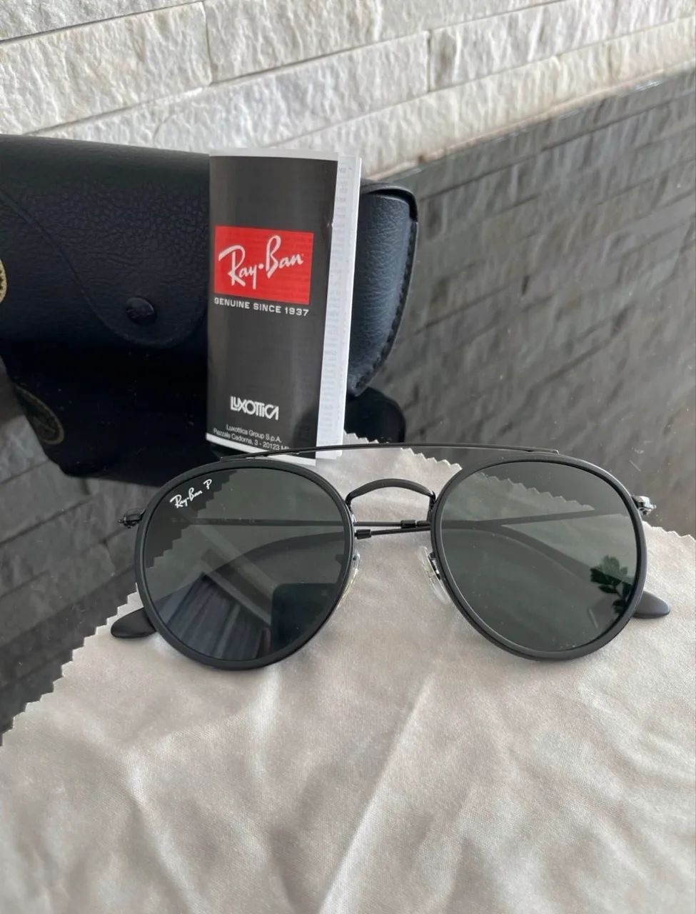 óculos de sol ray-ban round double bridge - Foto 4
