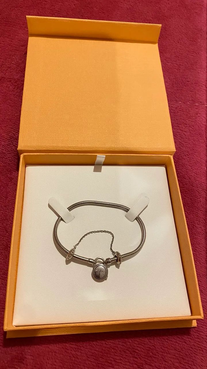 PULSEIRA LIFE CADEADO EM PRATA 925 - Foto 3