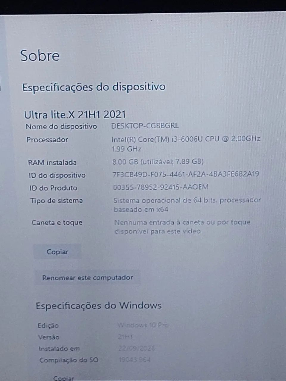 Notebook positivo Intel i3 6ª geração/8gb de ram/ hd 1tb - Foto 3