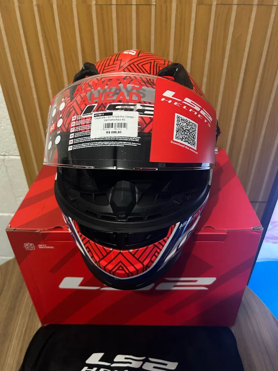 Capacete Ls2 FF358 Classic Pro Tam60 - Foto 3