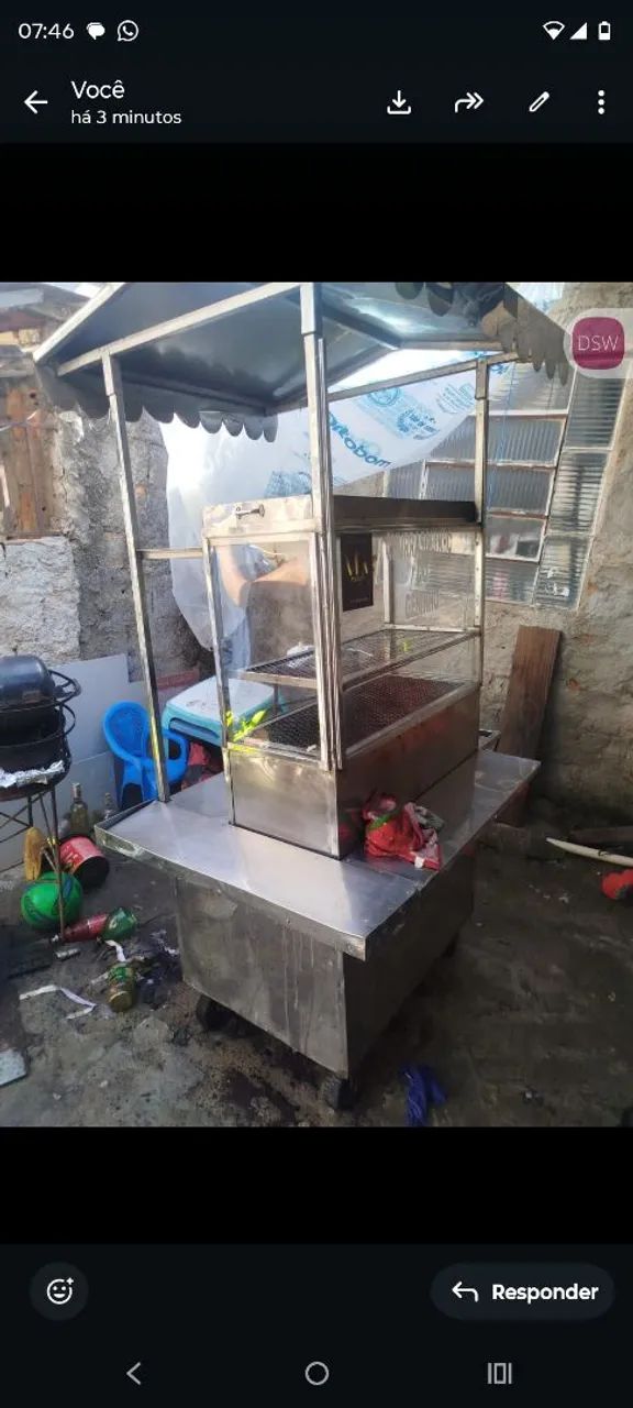 Carrinho de churrasquinho 