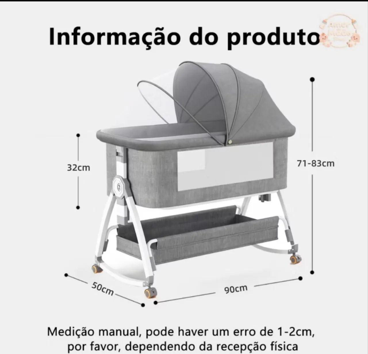 Berço portátil (cobed) / balanço  - Foto 3