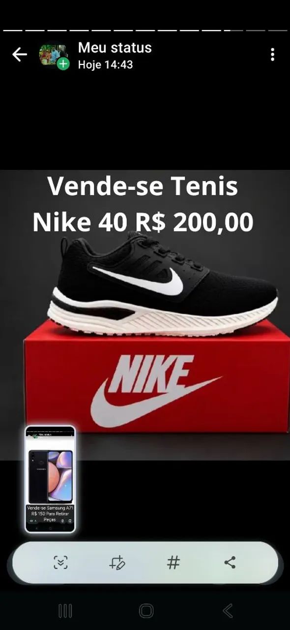 Vende-se Tênis Nike - Foto 3