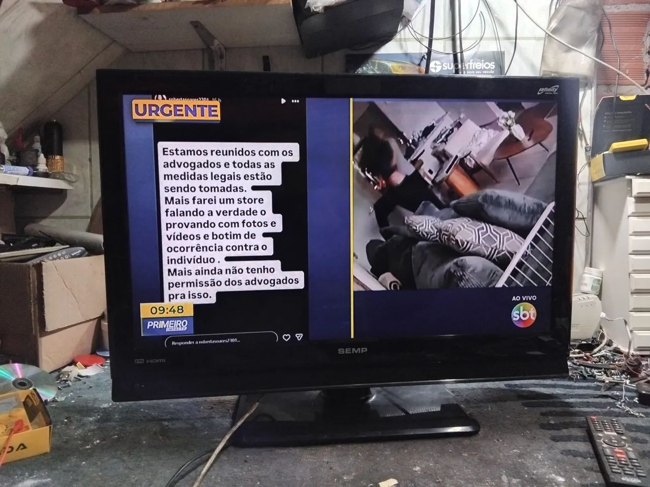 Vendo TV semp 32 polegadas digital funcionando perfeitamente  - Foto 4