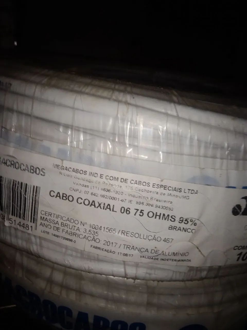 Cabo coaxial 