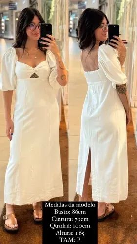 Vestido farm liso branco  - Foto 2
