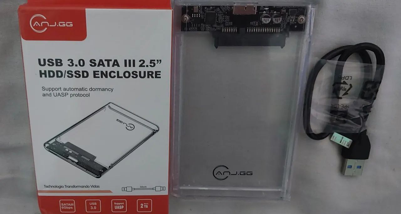 Case Externo Usb 3.0 Pra Hd De Notebook Ou Ssd 2.5 - Foto 2