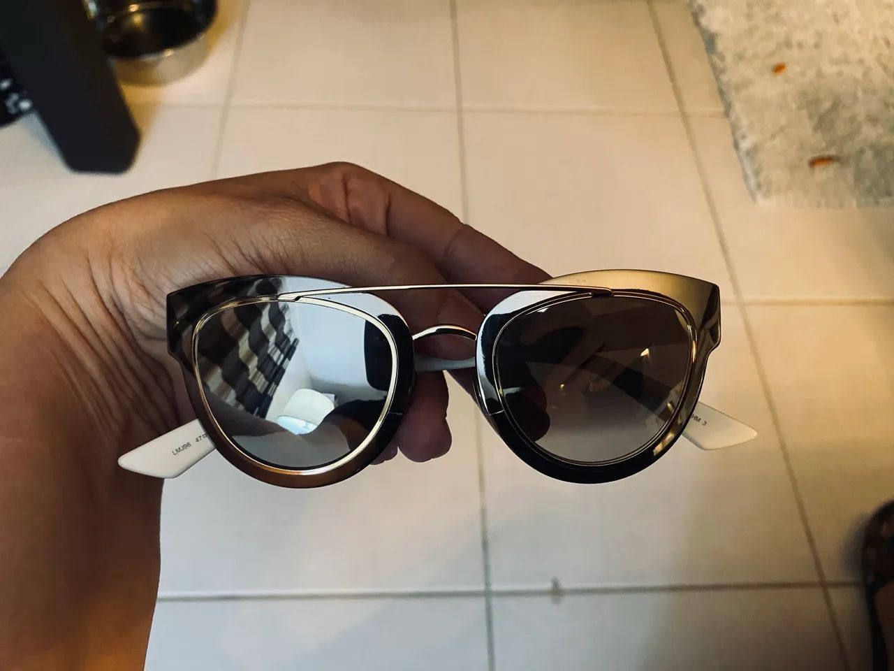 Óculos Dior Gradient Mirrored Chromic LMJ96 . Armação bicolor , lentes espelhadas .  - Foto 2