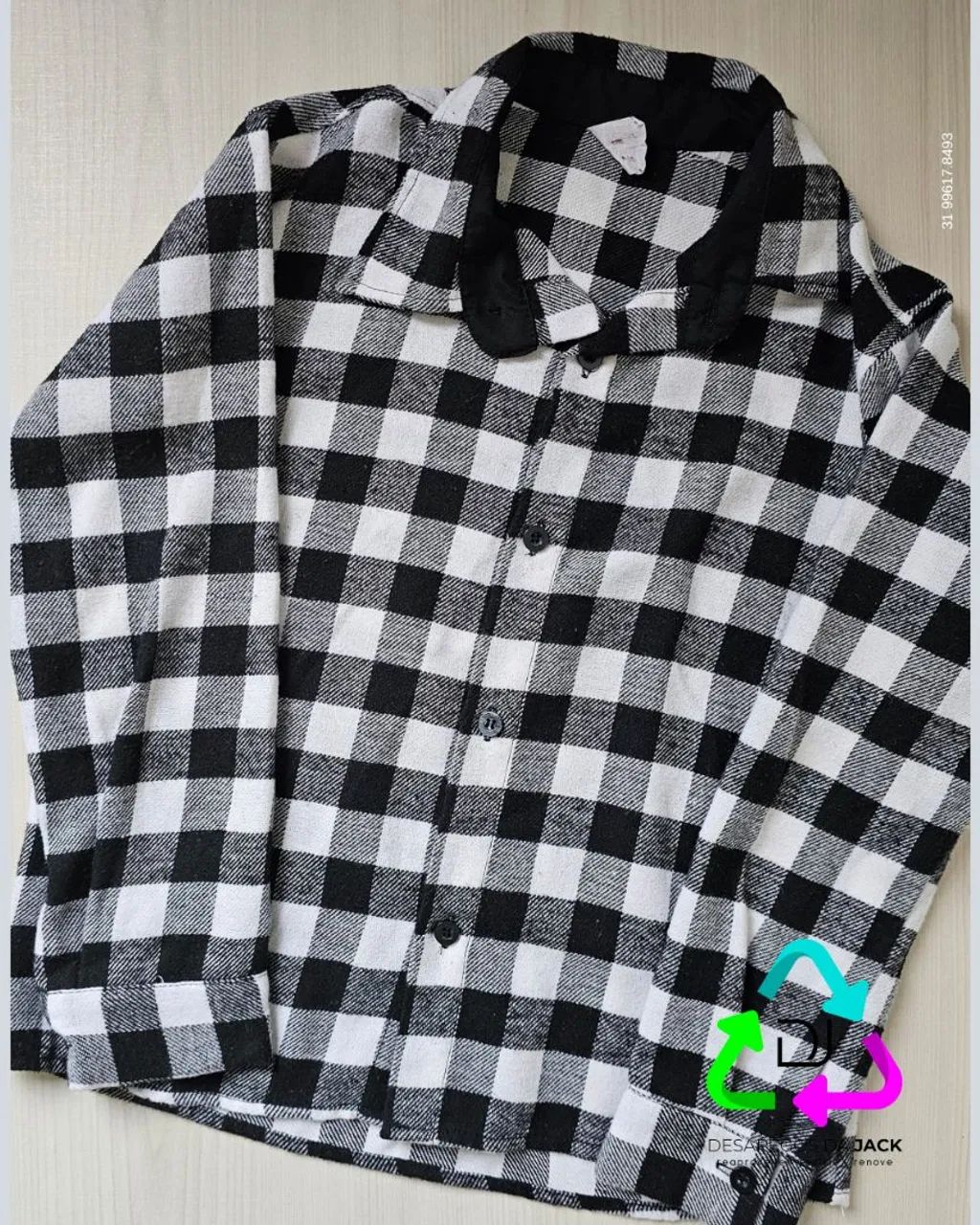 Camisa Infantil Xadrez Flanelada