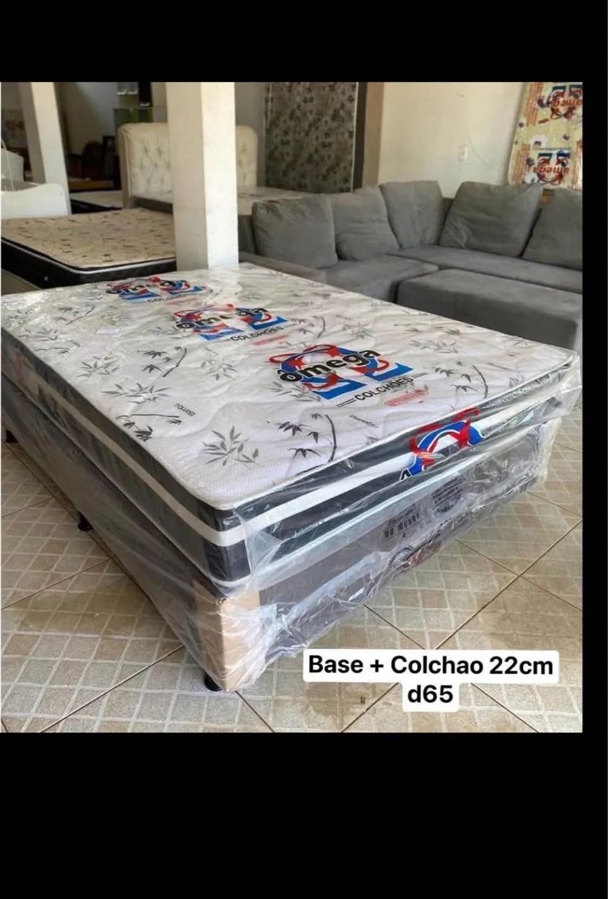 cama conjugada e base e colchao  - Foto 2