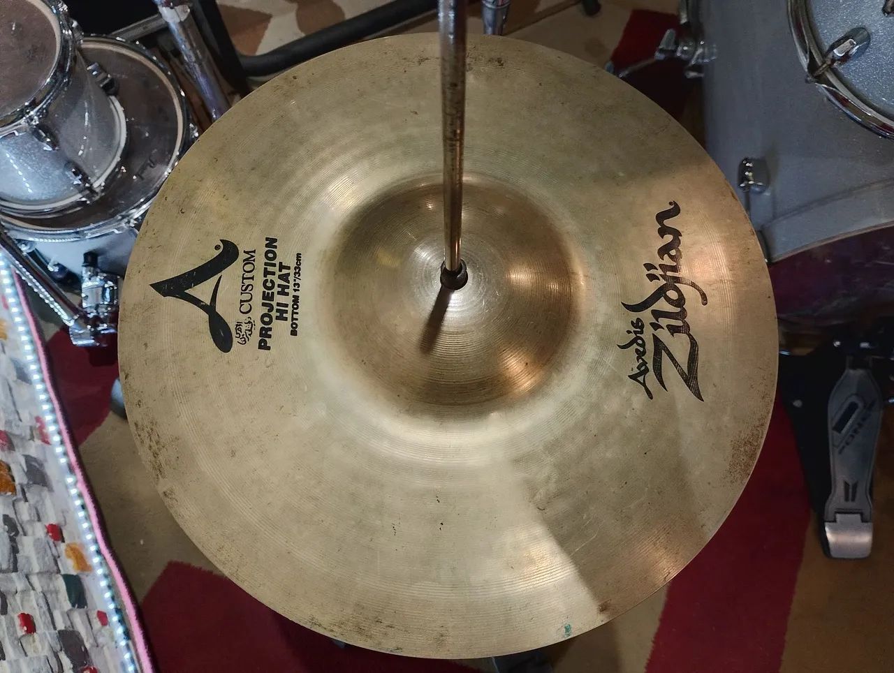 Hi Hat Zildjian A Custom 13 polegadas  - Foto 3