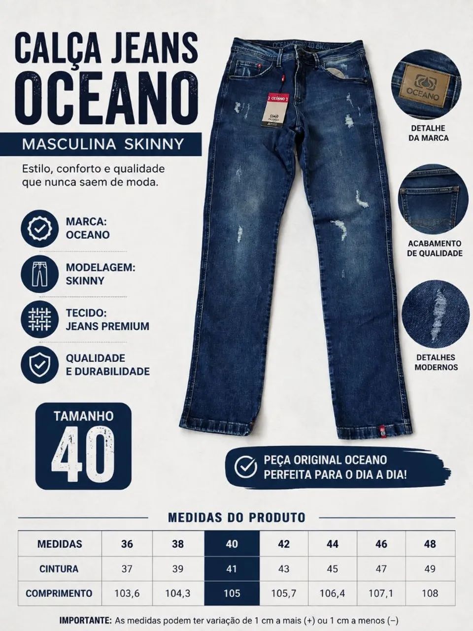 Calça Oceano Masculina