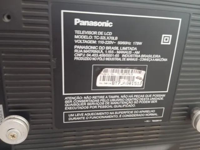 TV Panasonic 32" LCD (Com Detalhe na Tela) - Funcionando Perfeitamente  - Foto 2