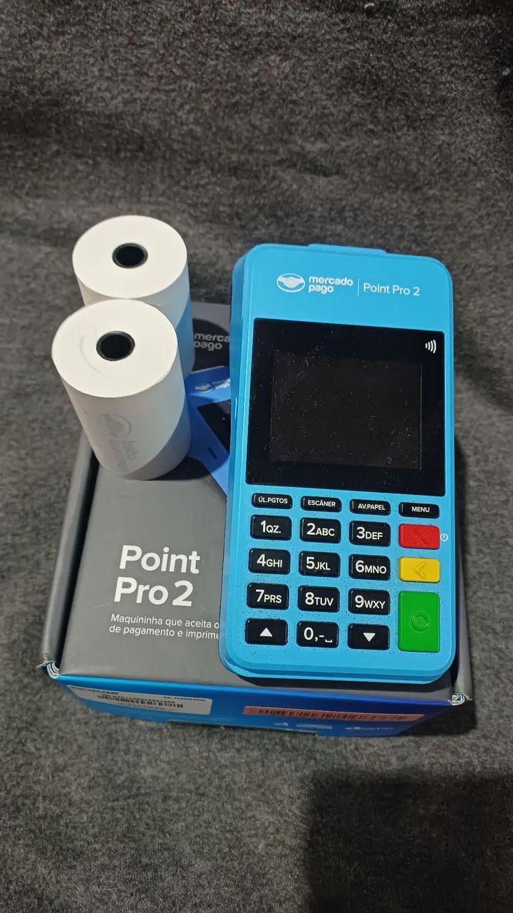  Maquininha Mercado Pago Point Pro 2 (Com Bobinas) - Pouquíssimo Uso!