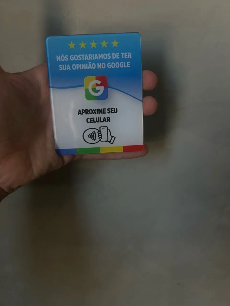 Plaquinha Google Avaliação NFC  - Foto 3