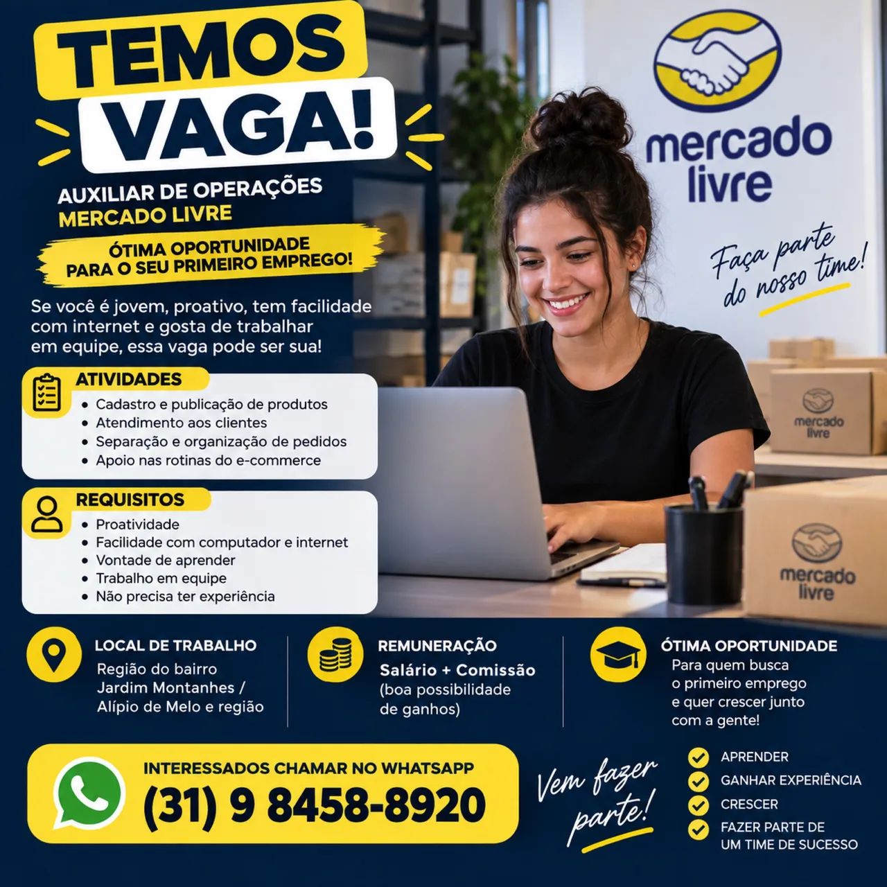 OPORTUNIDADE DE EMPREGO 