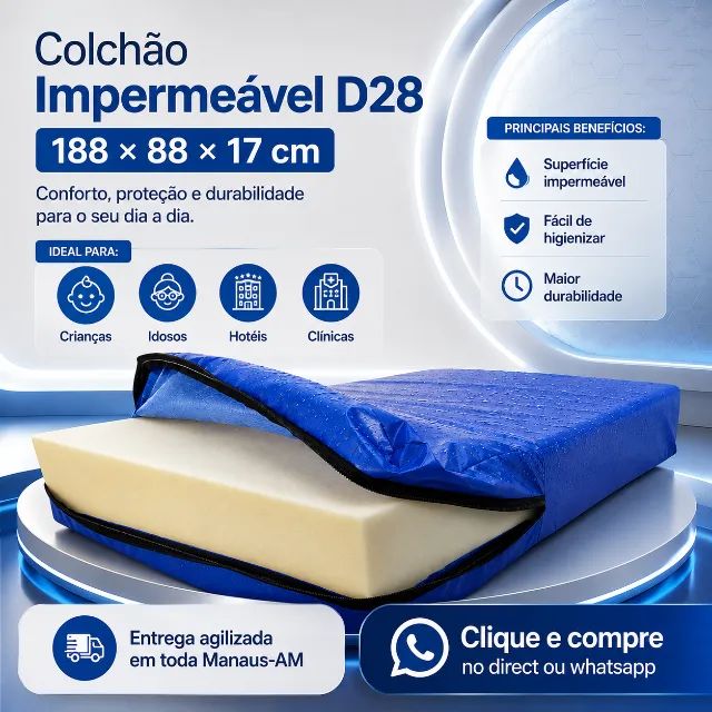 Colchão  impermeável D28 Solteiro - Foto 4