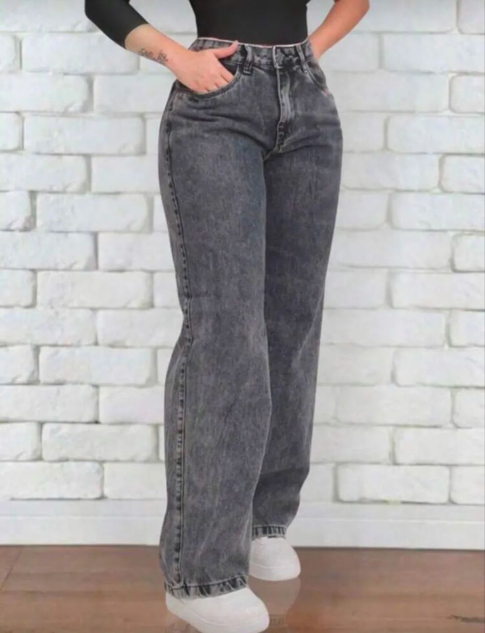Calça jeans wide lag