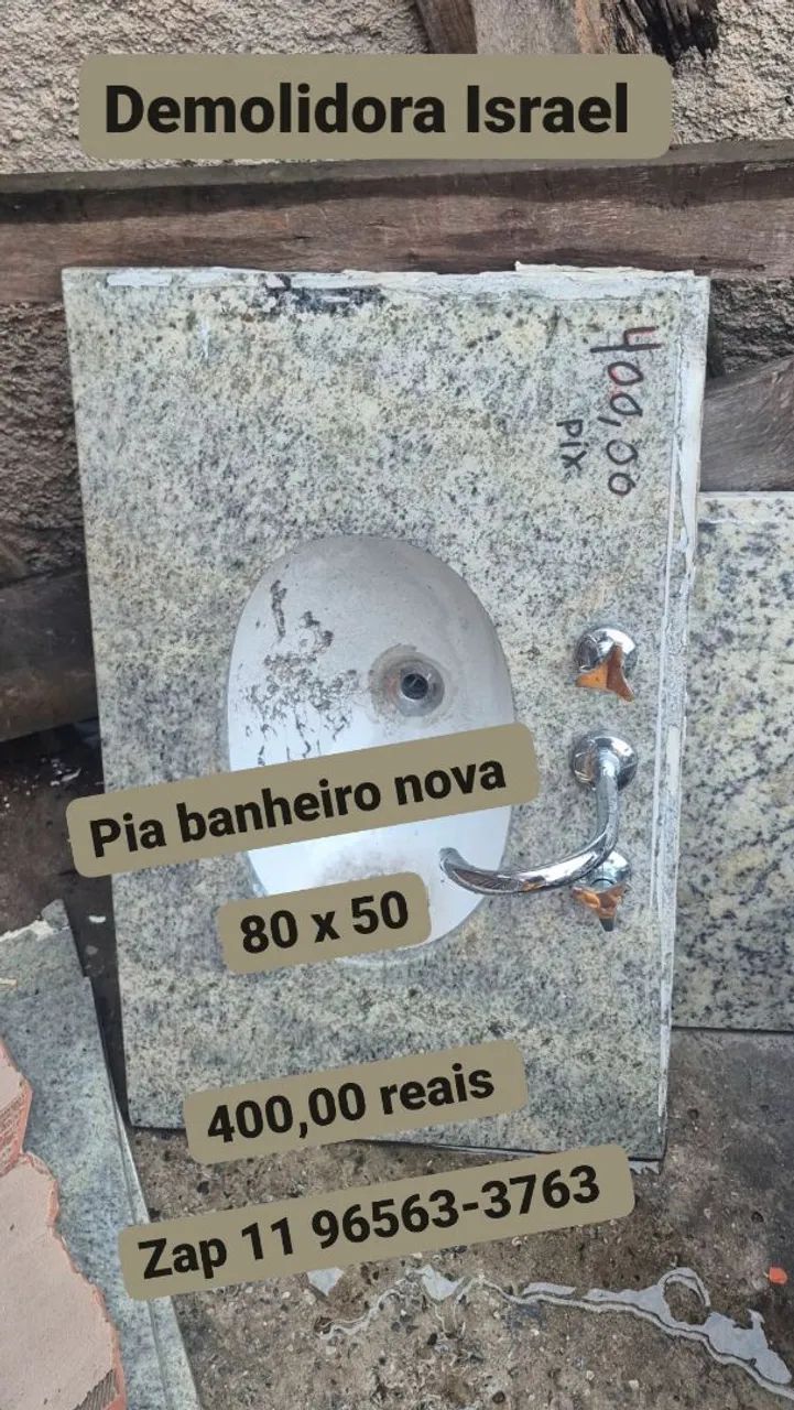 Pia banheiro nova 