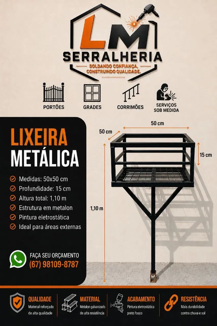 Lixeira Reforçada  - Foto 3
