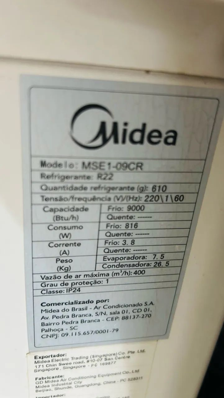 Ar Condicionado Midea 9.000 BTUs - Foto 4