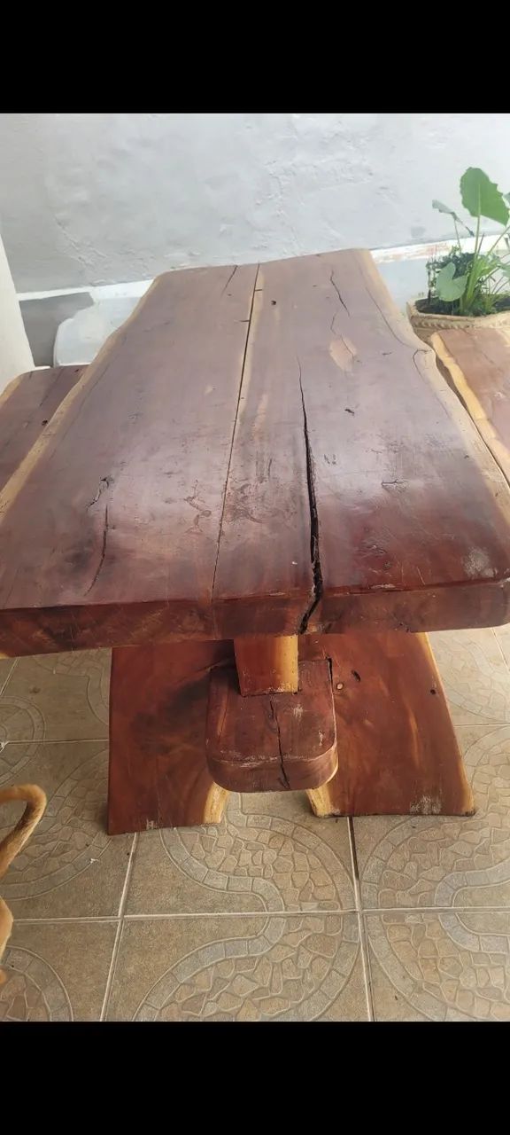 Mesa rustica de madeira  - Foto 3