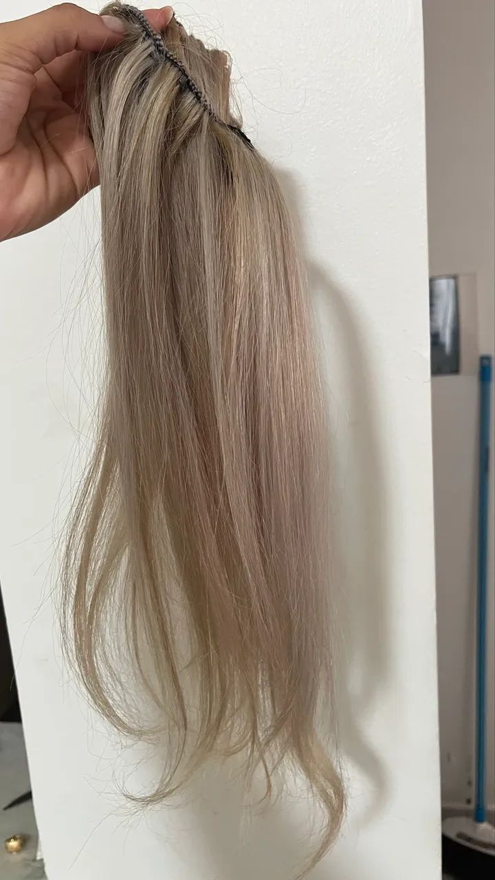 Mega Hair Loiro 2 Telas - Foto 3
