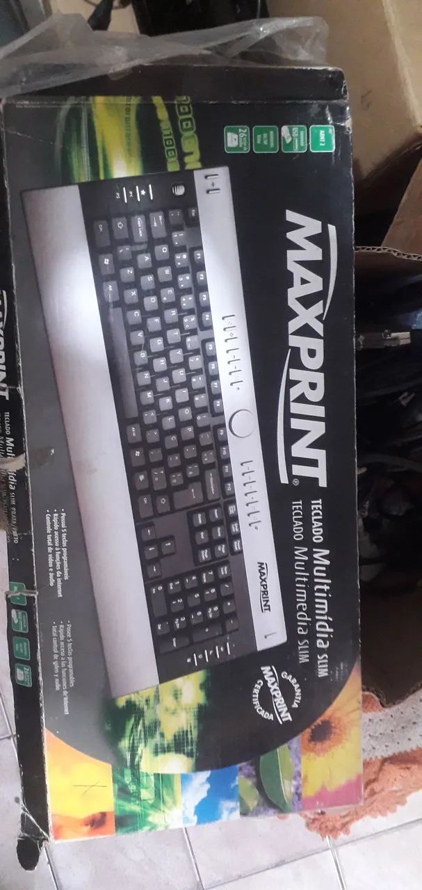 Teclado multimídia slim ergonômico usb - Foto 2