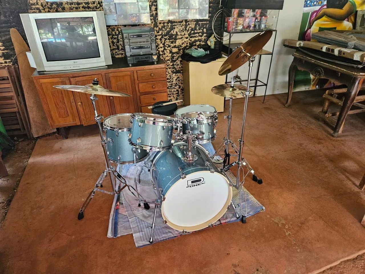 Bateria acústica  - Foto 3