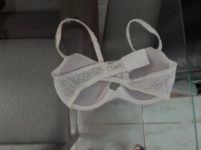 Sutiã branco renda M - Foto 2