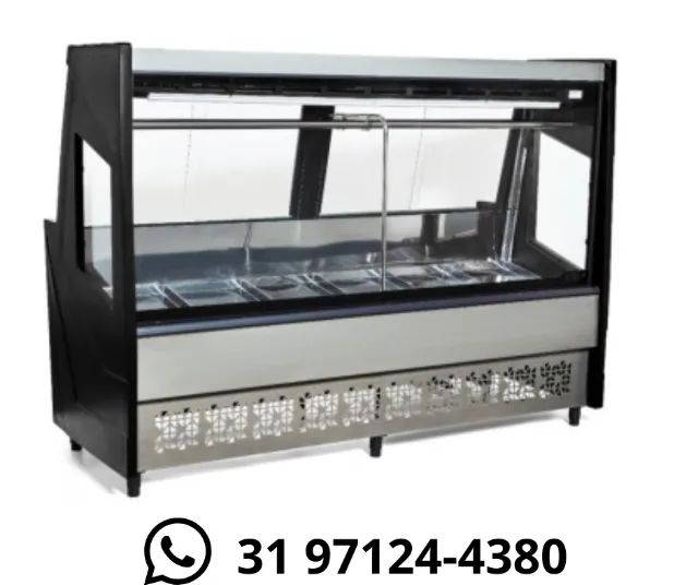 Balcão de Açougue 2M Polar Preto 127/220v