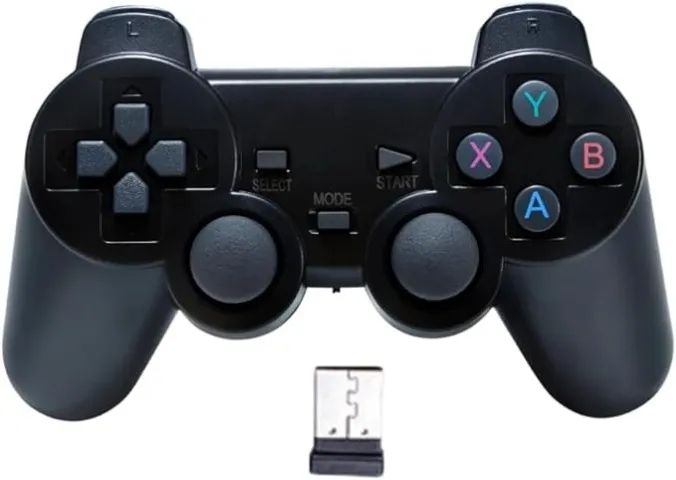 Controles Joystick PC Notebook Computador Sem Fio C/ Mini Plug Adaptador USB Bluetooth
