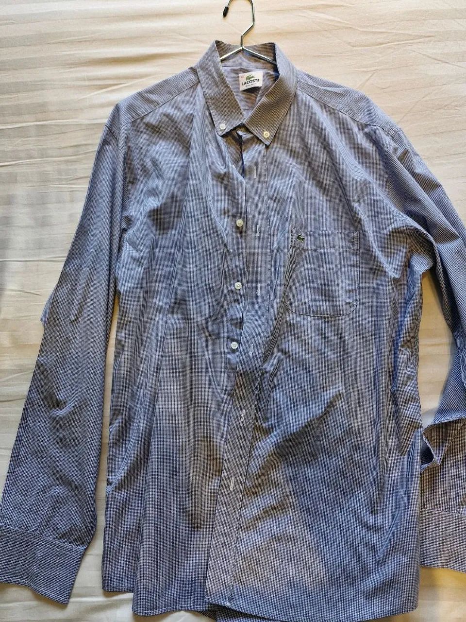 Camisa social original lacoste regular fit tam. 42 - Foto 3
