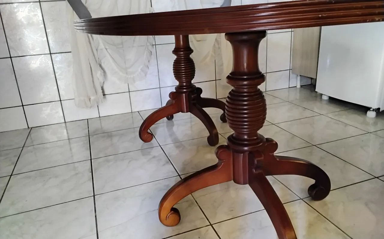 Mesa de jantar em madeira - Foto 3