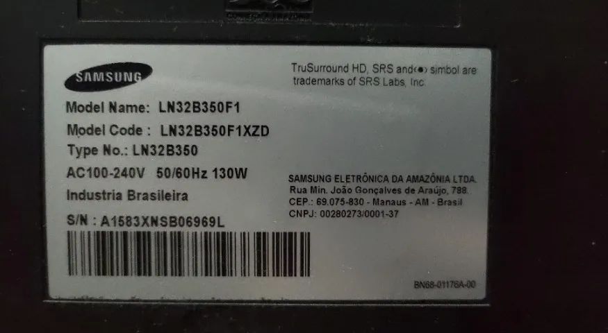 TV Samsung 32" LCD usada em ótimo estado - Foto 3
