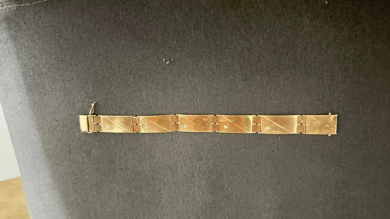 Pulseira bracelete ouro - Foto 2