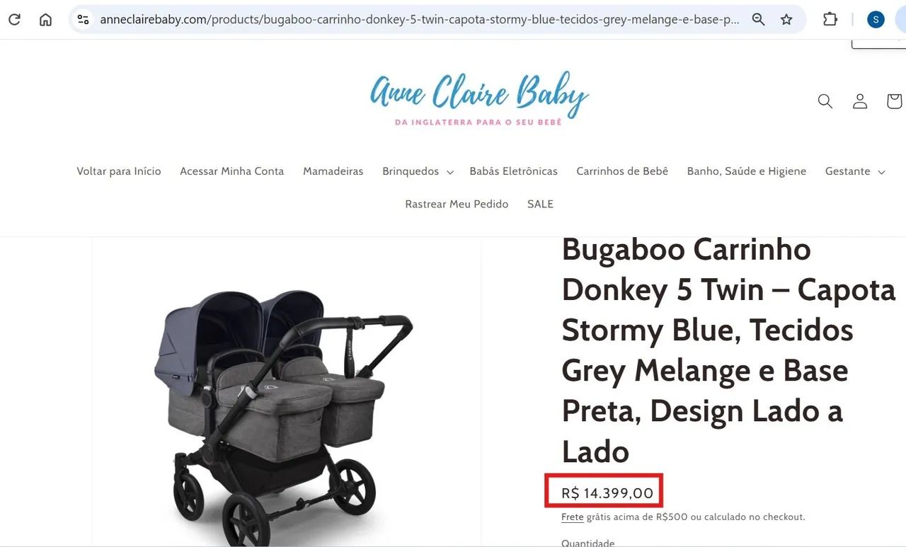 Carrinho de bebê Completo para Gêmeos - Bugaboo Donkey - Foto 5