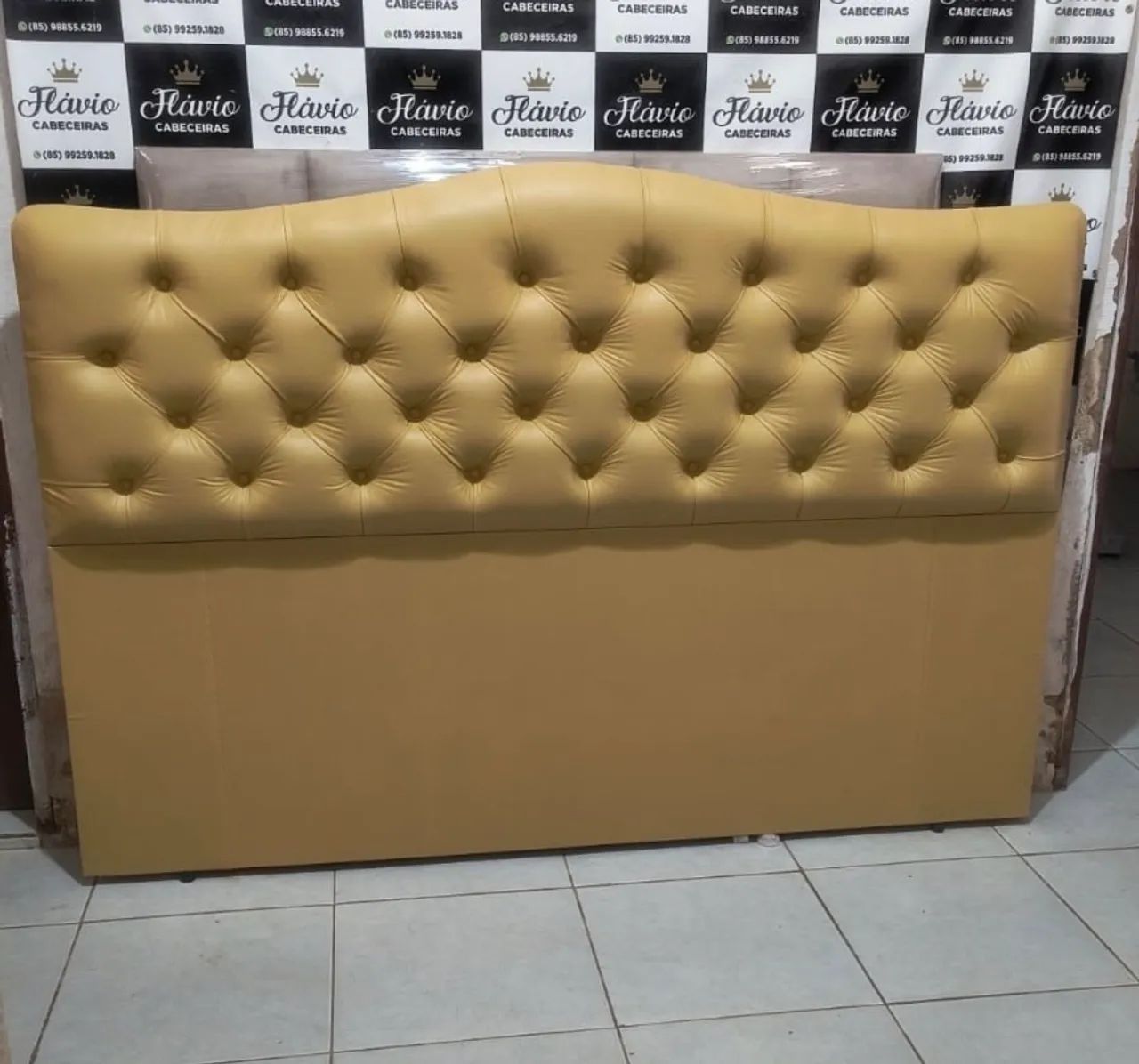 Cabeceira de Cama Casal Estofada  - Foto 2