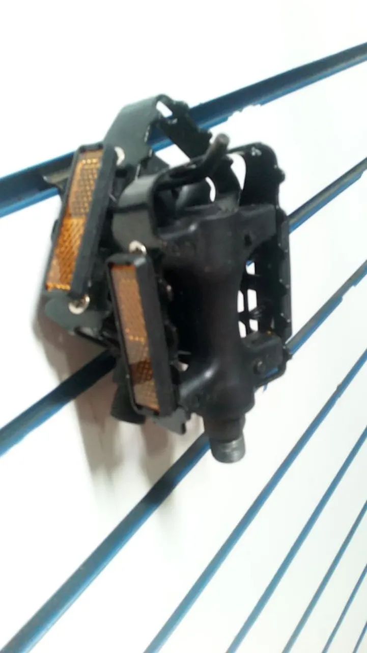 Par pedal com refletor aço/nylon 9/16