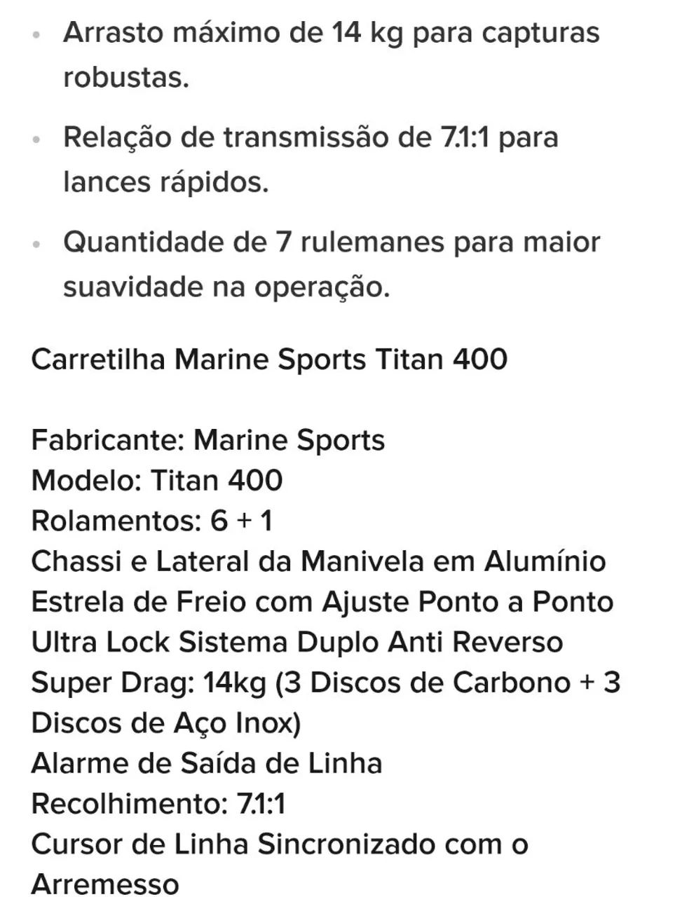 Carretilha Titan 400 - Foto 3