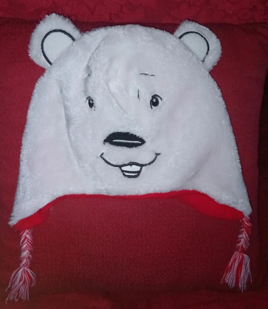 Touca  infantil urso Coca-Cola 
